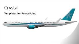  Presentation with plane - Audience pleasing PPT theme consisting of airplane - plane on the white backgrounds backdrop and a white colored foreground