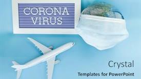  Presentation with respiratory - Audience pleasing PPT layouts consisting of airplane-and-earth-model-respiratory backdrop and a light blue colored foreground