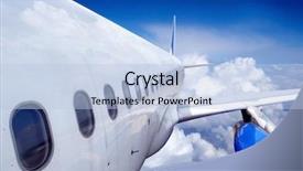  Presentation with fly - Audience pleasing slides consisting of airplane at fly backdrop and a light blue colored foreground