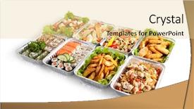  Presentation with sushi - Cool new presentation design with airplane food - various sushi box backdrop and a blonde colored foreground