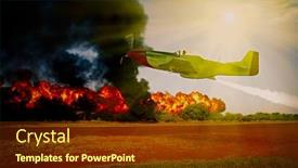  Presentation with second world war - Amazing slide set having second world war ww2 backdrop and a tawny brown colored foreground