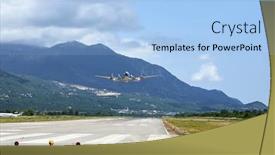  Presentation with sky blue - Amazing PPT layouts having airplane-in-the-blue-sky backdrop and a light blue colored foreground