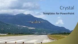  Presentation with blue sky - Slide deck consisting of airplane-in-the-blue-sky background and a light blue colored foreground