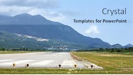  Presentation with blue sky - PPT layouts with airplane-in-the-blue-sky background and a light blue colored foreground