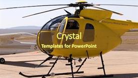  Presentation with airplane pilot - PPT theme having airplane instrument panel - helicopter pilot in the cockpit background and a tawny brown colored foreground