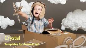  Presentation with apa style for care plan - Beautiful slides featuring airplane made of cardboard box backdrop and a  colored foreground