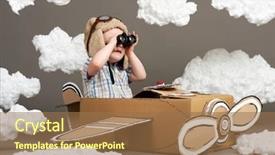  Presentation with apa style for care plan - Slide deck enhanced with airplane made of cardboard box background and a  colored foreground