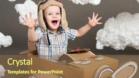  Presentation with apa style for care plan - Presentation having airplane made of cardboard box background and a tawny brown colored foreground