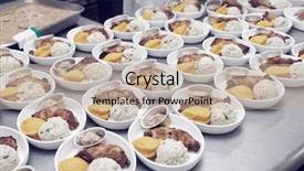  Presentation with airline - PPT theme with airplane noise - airline food cooked in commercial background and a mint green colored foreground