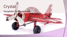  Presentation with maroon - Slide set with maroon white - airplane old toy vintage retro background and a lemonade colored foreground