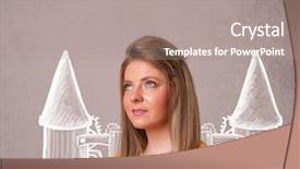  Presentation with jet - Amazing PPT layouts having airplane satellite - cute young girl with jet backdrop and a gray colored foreground