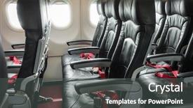  Presentation with cabin - Presentation consisting of airplane seats in the cabin background and a dark gray colored foreground