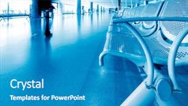  Presentation with airport construction - Audience pleasing PPT layouts consisting of airport construction - passenger in the subway station backdrop and a teal colored foreground