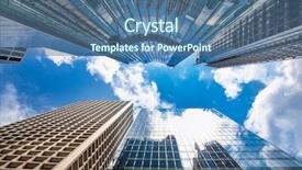  Presentation with hong kong airport - Amazing presentation theme having airport development - modern business building glass backdrop and a ocean colored foreground