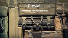  Presentation with retro - Amazing slide set having airport equipment - retro luggages bag background backdrop and a violet colored foreground