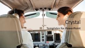  Presentation with cabin - Colorful theme enhanced with airport express - beautiful young couple looking backdrop and a coral colored foreground