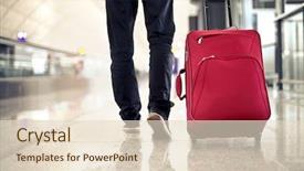  Presentation with departure - Slide deck with airport for departure background and a lemonade colored foreground