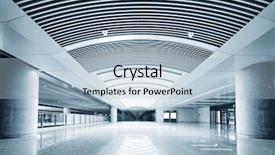  Presentation with infrastructure - Amazing slide set having airport infrastructure - empty floor in public building backdrop and a  colored foreground