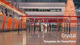  Presentation with chopin - Amazing presentation having airport infrastructure - warsaw frederic chopin terminal two backdrop and a  colored foreground