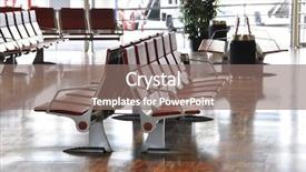  Presentation with airport lounge - Cool new slide deck with airport lounge backdrop and a gray colored foreground