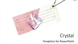  Presentation with airport security - PPT theme having airport security tag isolated background and a white colored foreground