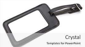  Presentation with black chalkboard vintage blackboard isolated - Audience pleasing presentation theme consisting of airport sign - black leather luggage tag isolated backdrop and a white colored foreground