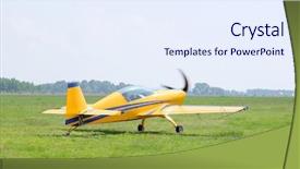  Presentation with propeller - Presentation design with airscrew - image of a sport propeller background and a  colored foreground