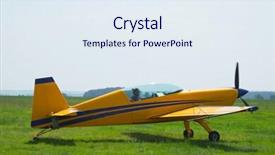  Presentation with propeller - Cool new presentation design with airscrew - image of a sport propeller backdrop and a  colored foreground