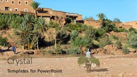  Presentation with ait - Cool new theme with ait-benhaddou-kasbah-along backdrop and a coral colored foreground