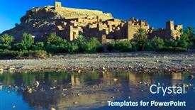  Presentation with ait - Slide deck with ait-benhaddou-kasbah-along background and a ocean colored foreground