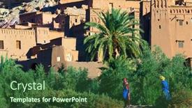  Presentation with ait - Beautiful slide deck featuring ait-benhaddou-morocco-24-june backdrop and a tawny brown colored foreground