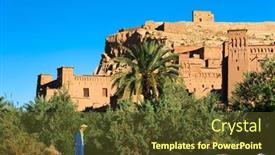  Presentation with ait - Colorful slide set enhanced with ait-benhaddou-morocco-24-june backdrop and a tawny brown colored foreground