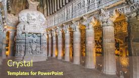  Presentation with monuments - Audience pleasing slides consisting of ajanta-india-14-january-2015 backdrop and a violet colored foreground