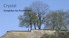  Presentation with norway - Beautiful slide set featuring akershus-festning-in-oslo-norway backdrop and a light blue colored foreground