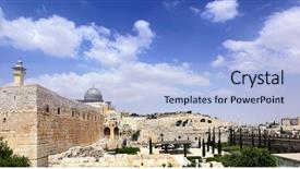  Presentation with israel - Presentation design having al-aqsa mosque jerusalem israel background and a light blue colored foreground