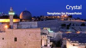  Presentation with third - Beautiful PPT layouts featuring al aqsa mosque the third backdrop and a royal blue colored foreground
