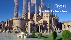  Presentation with mosque - Beautiful slides featuring al-mustafa-mosque backdrop and a teal colored foreground