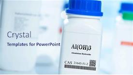  Presentation with aluminium - Slides with al-oh-3-aluminium-hydroxide background and a sky blue colored foreground