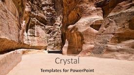  Presentation with petra jordan - Presentation design with al-siq in petra jordan background and a lemonade colored foreground