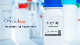  Presentation with aluminium - Slide set featuring al2-so4-3-aluminium-sulphate background and a sky blue colored foreground