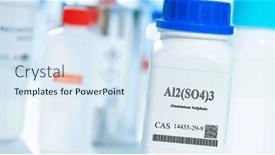  Presentation with aluminium - PPT theme having al2-so4-3-aluminium-sulphate background and a sky blue colored foreground