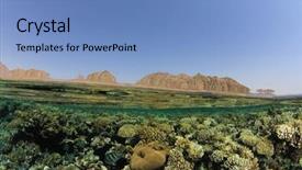  Presentation with under water - PPT layouts featuring alam - half and half split image background and a  colored foreground