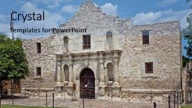  Presentation with san antonio - PPT layouts featuring alamo in san antonio background and a light blue colored foreground