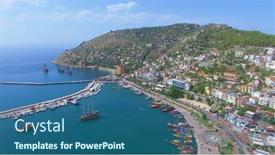  Presentation with sea port - 