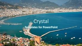  Presentation with mediterranean - Presentation with alanya-city-scenery background and a  colored foreground