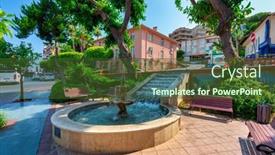  Presentation with holiday destination - Slide set with alanya-turkey-july-21-2021 background and a tawny brown colored foreground