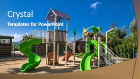  Presentation with sports children - Slides with alanya-turkey-october-20-2020 background and a  colored foreground