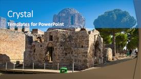  Presentation with byzantine - Audience pleasing PPT theme consisting of alanya-turkey-october-20-2020 backdrop and a teal colored foreground