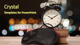  Presentation with vintage clock - Slides with one minute - vintage alarm clock background and a wine colored foreground