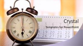  Presentation with alarm - Slide set enhanced with alarm clock and calendar background and a lemonade colored foreground